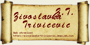 Živoslavka Trivičević vizit kartica